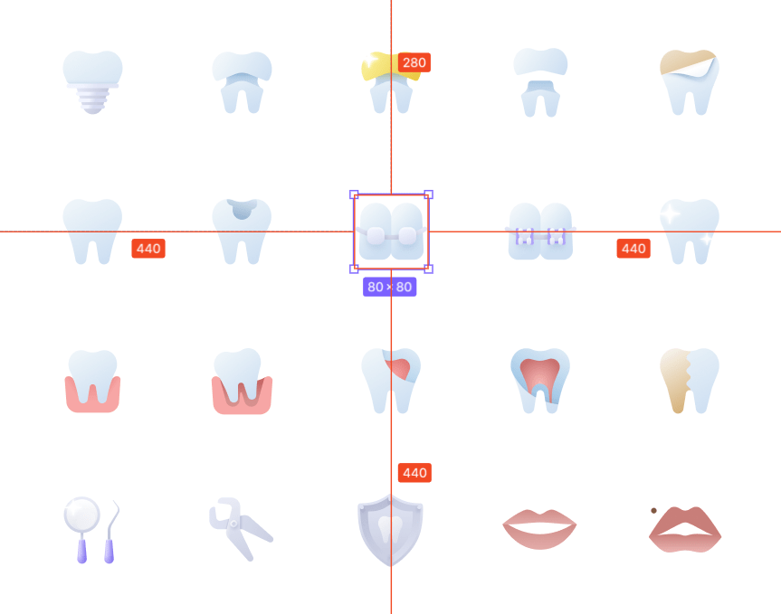 20 Smooth And Soft Dental Icons